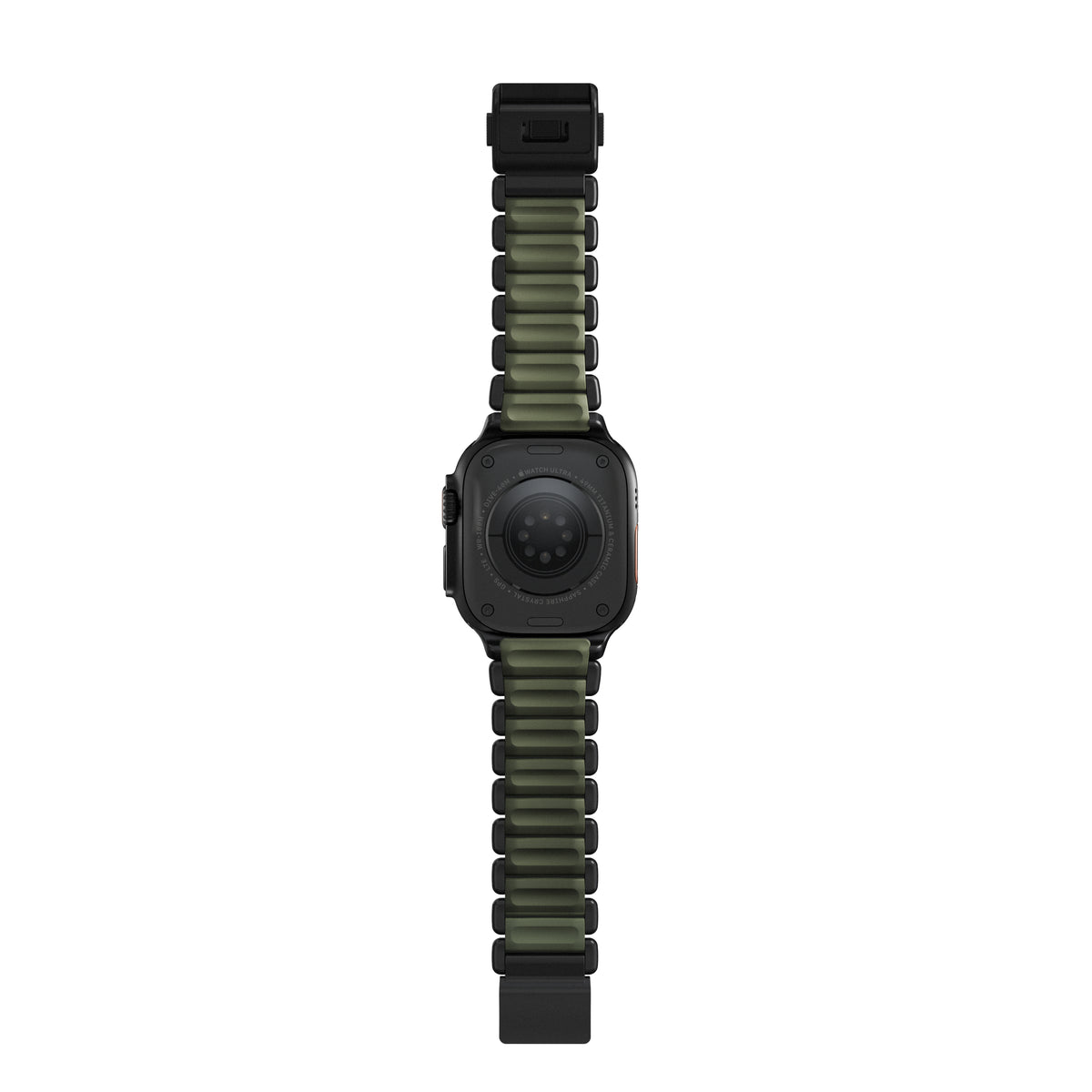 Nomad Apple Watch 45/46mm/Ultra 49mm Armbånd Stratos Band Sort Forest