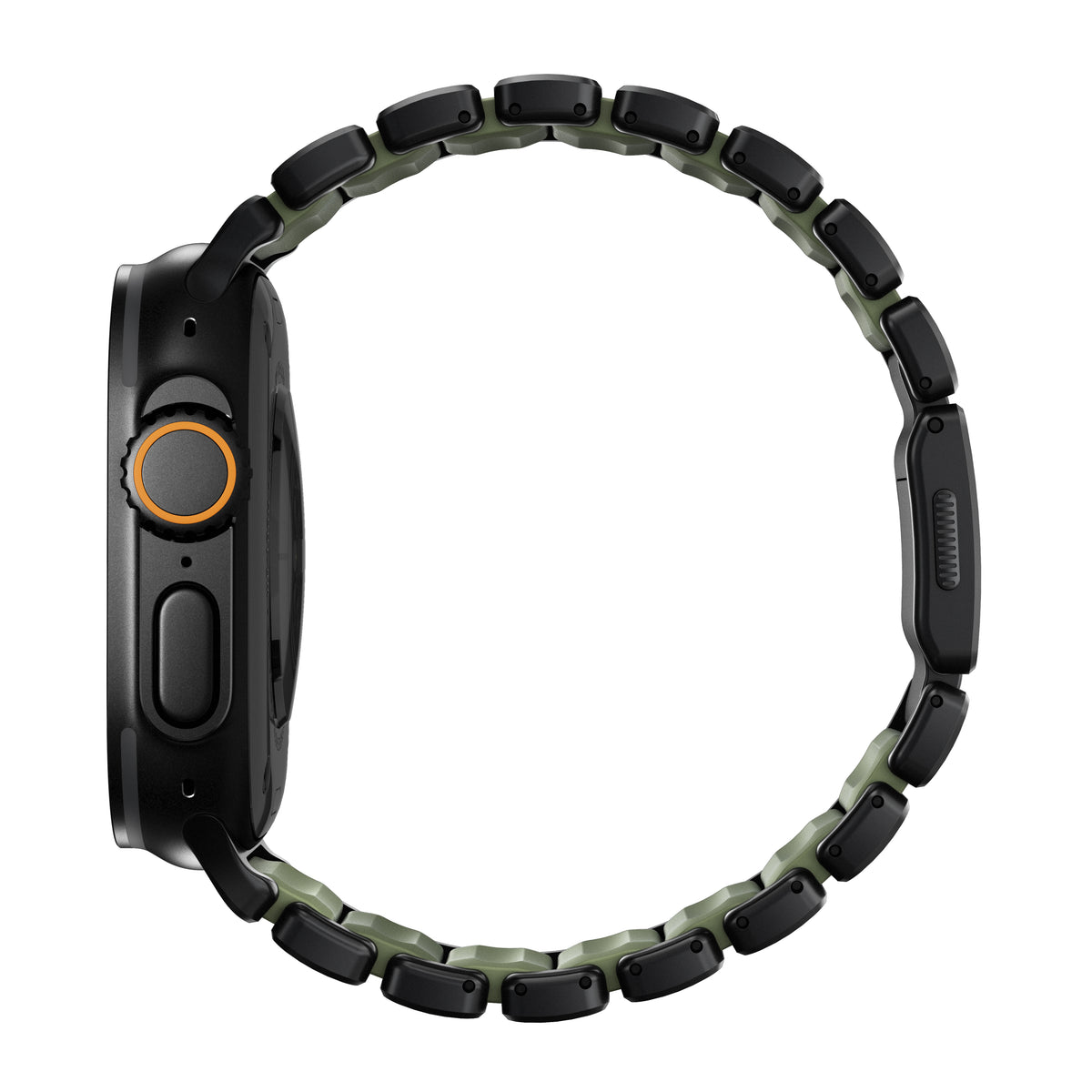 Nomad Apple Watch 45/46mm/Ultra 49mm Armbånd Stratos Band Sort Forest