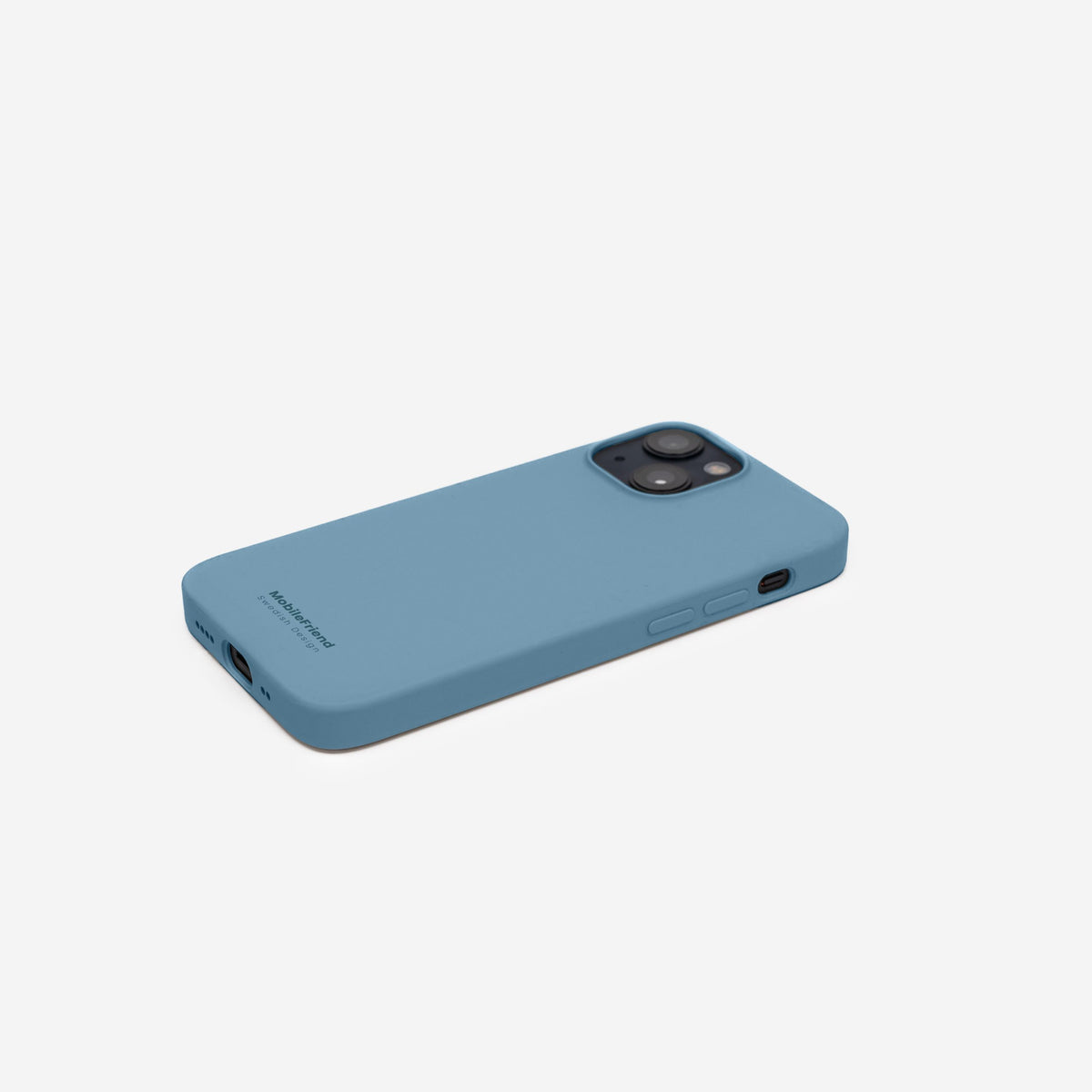 MobileFriend iPhone 12 Mini/iPhone 13 Mini Cover Silikone Pacific Blue