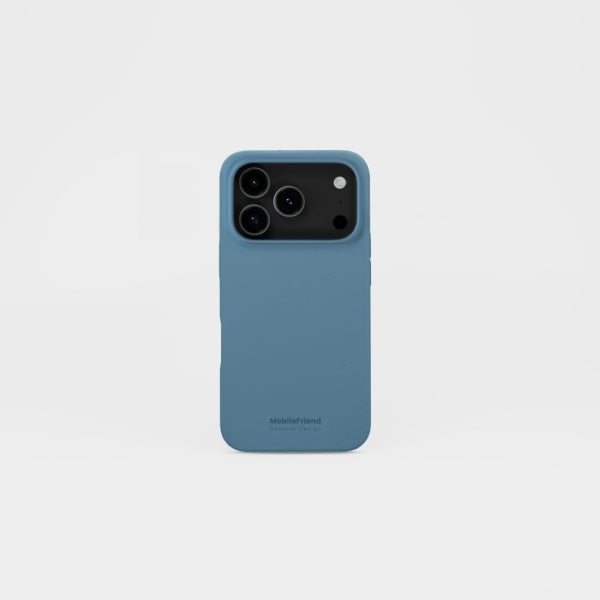MobileFriend iPhone 17 Pro Skal Silikon Pacific Blue