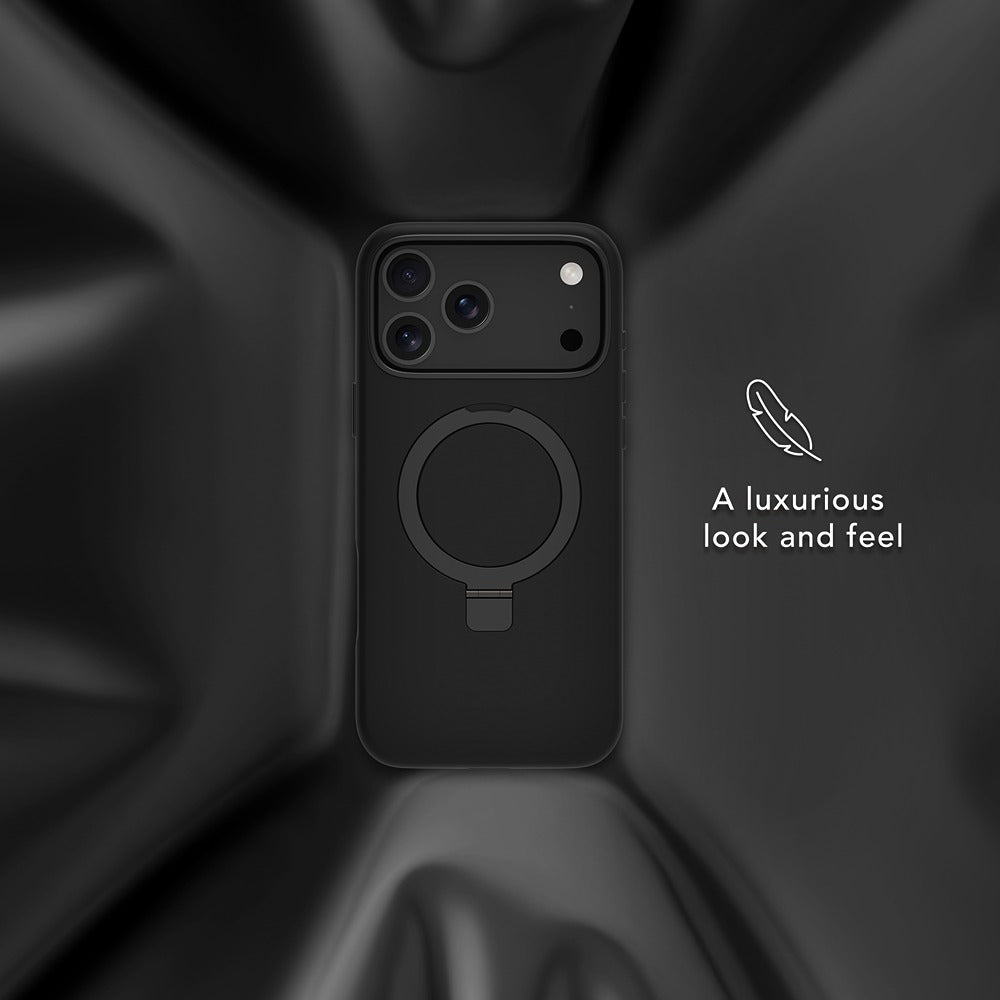 dbramante1928 iPhone 17 Pro Max/iPhone 18 Pro Max Cover Roskilde MagSafe Kick ICON Midnight
