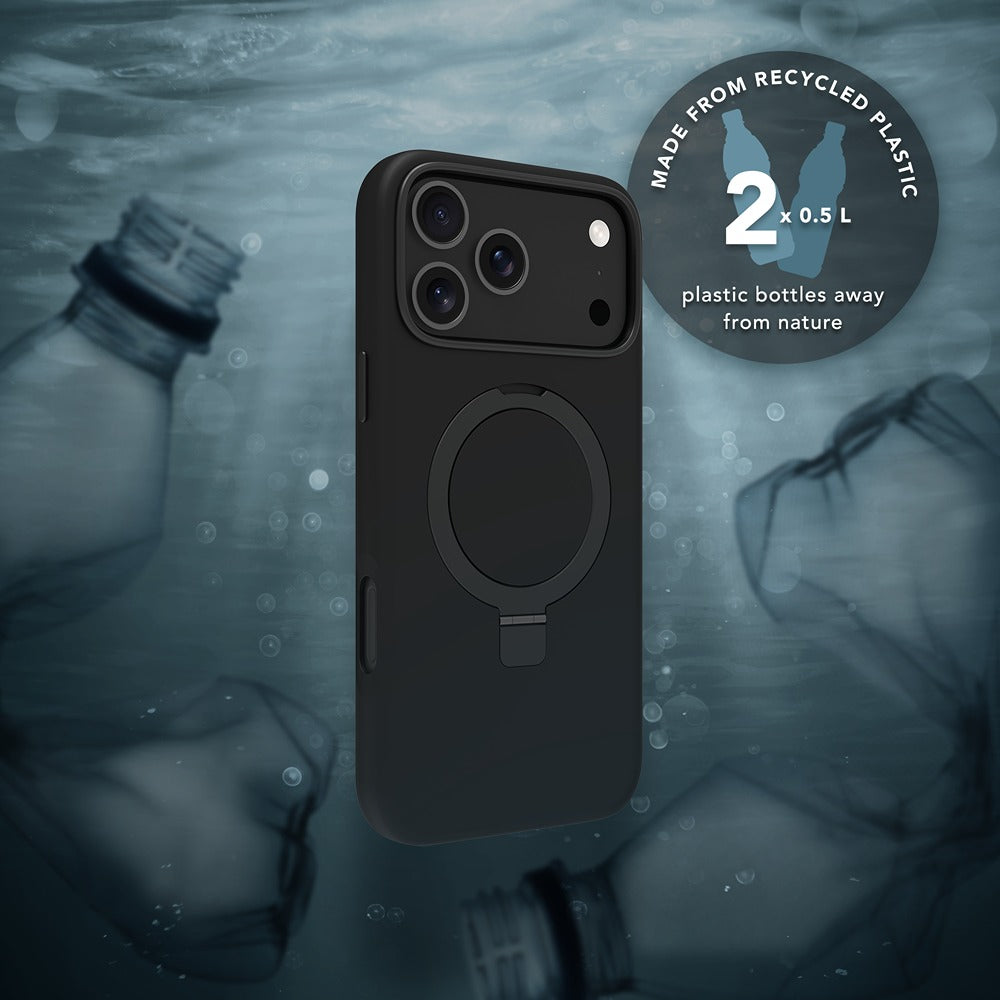 dbramante1928 iPhone 17 Pro Max/iPhone 18 Pro Max Cover Roskilde MagSafe Kick ICON Midnight