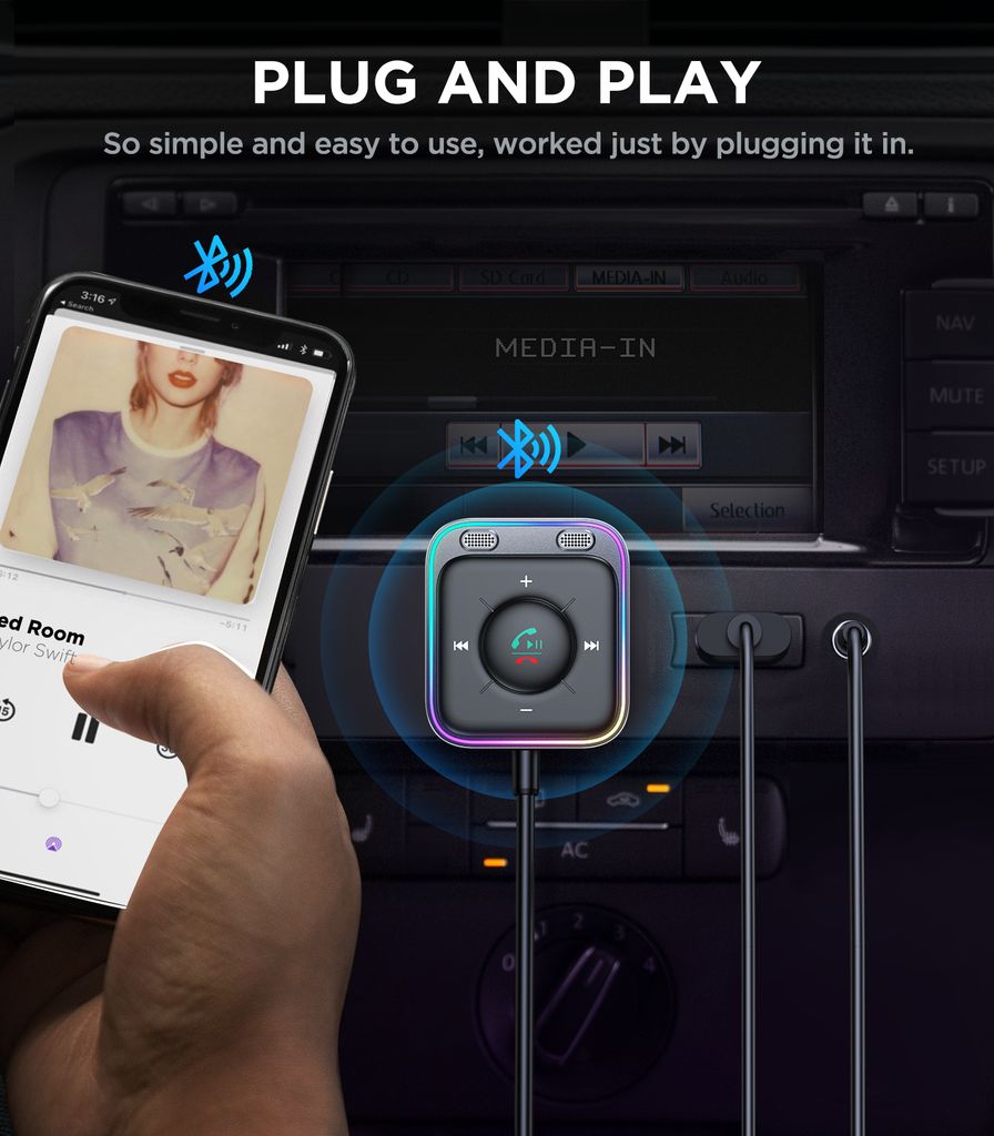 SiGN AUX til Bluetooth-lydadapter