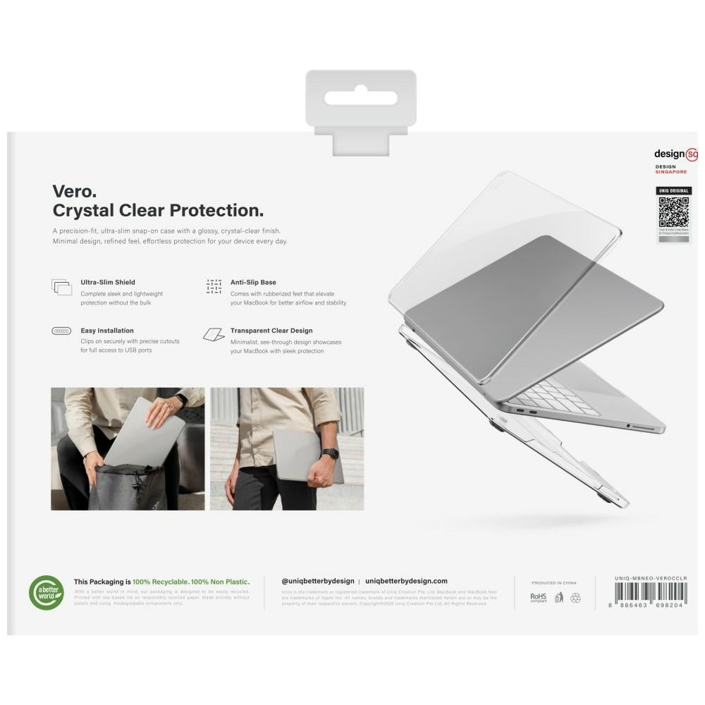 Uniq MacBook Neo 13 Cover Vero Klar