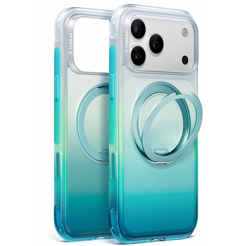 Torras iPhone 18 Pro Max Cover Ostand O3 Air Gradient Alaska Aurora