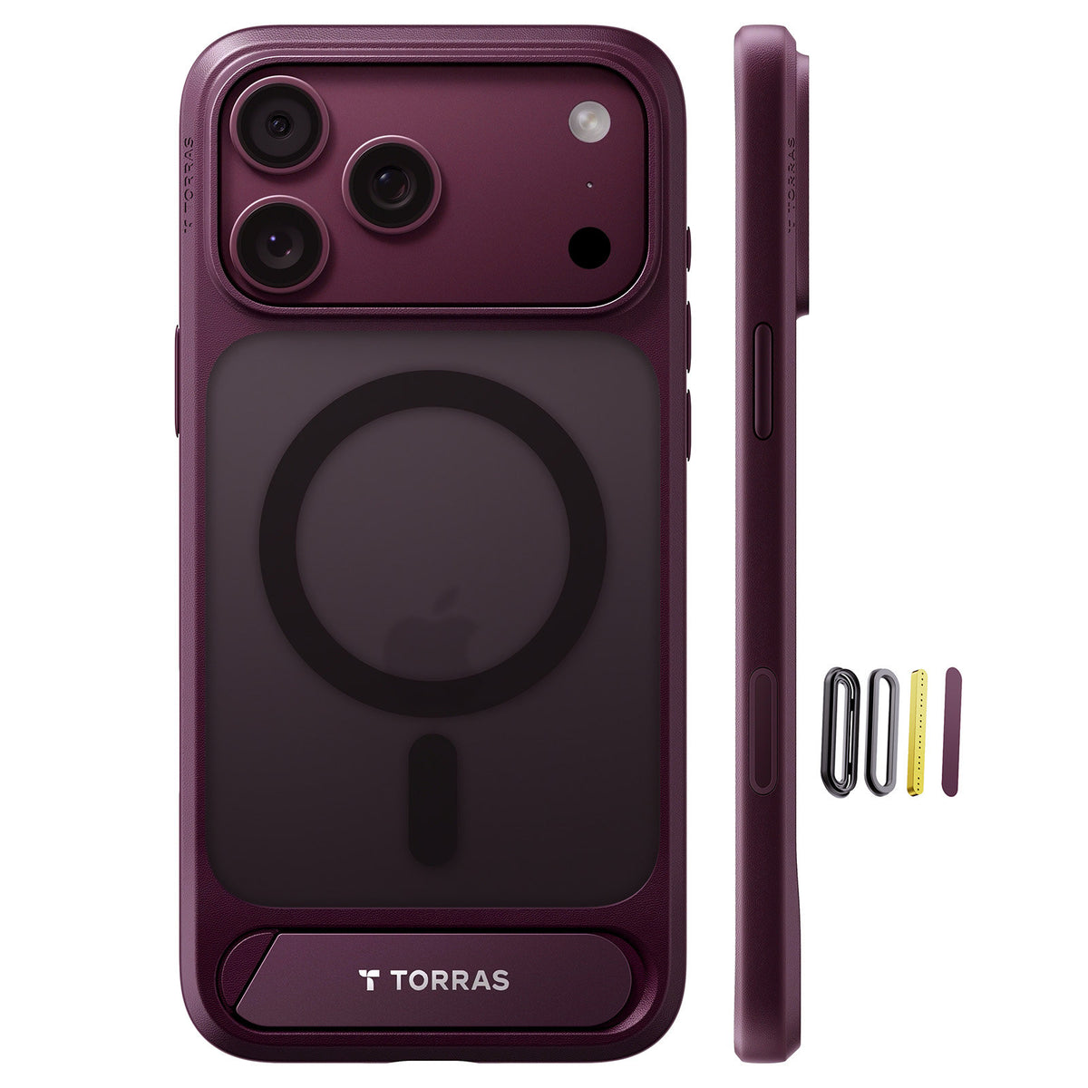 Torras iPhone 18 Pro Cover Ostand L1 Lilla
