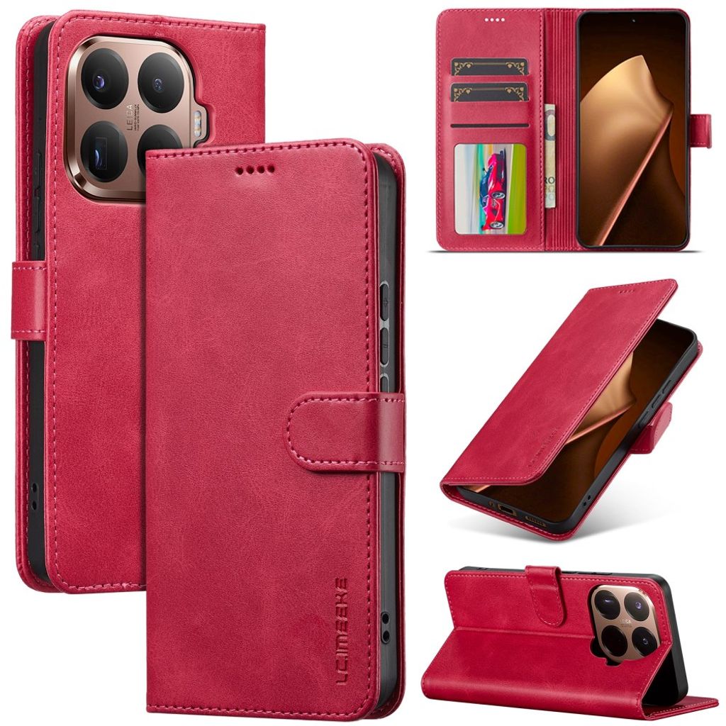 Lc.Imeeke Xiaomi 17T Etui med Kortholder Stativfunktion Lyserød
