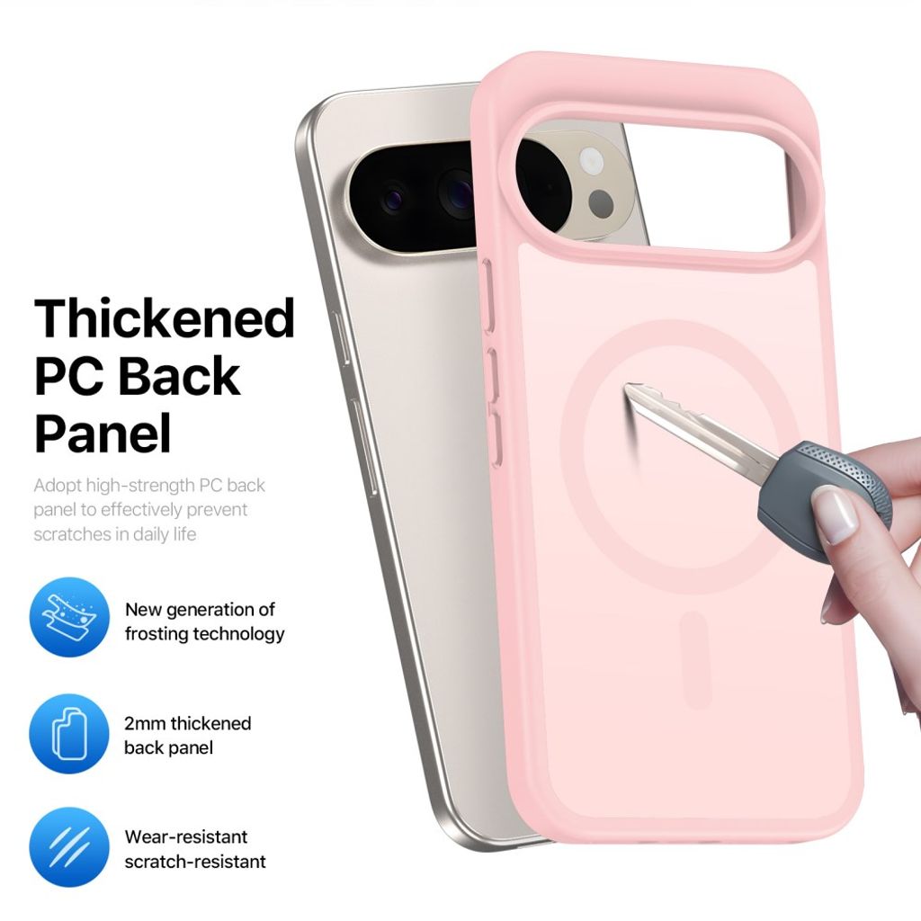Dux Ducis Google Pixel 9 Pro XL/10 Pro XL/11 Pro XL Cover Yind Series MagSafe Lyserød
