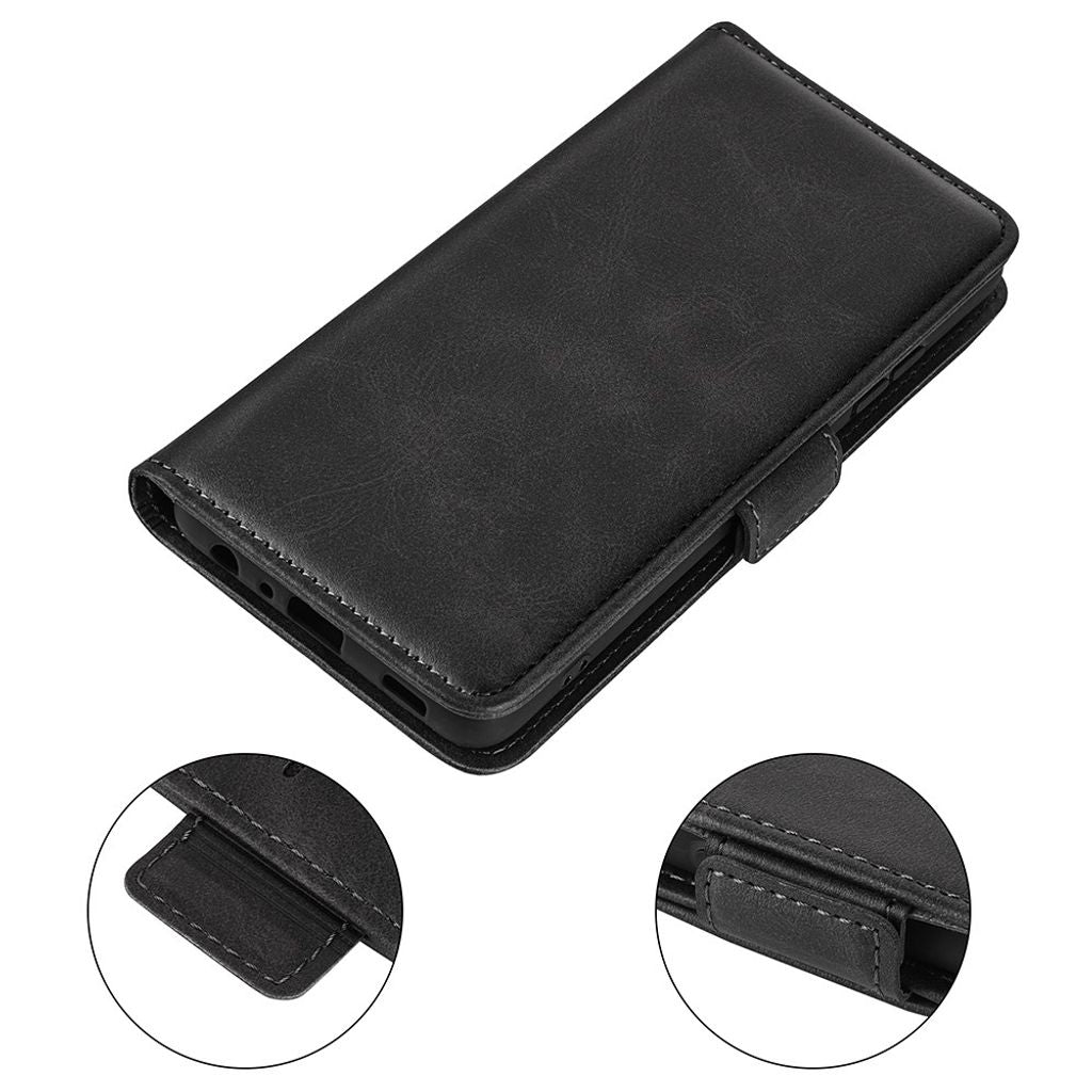 Samsung Galaxy S26 FE Etui Lædertekstur Sort