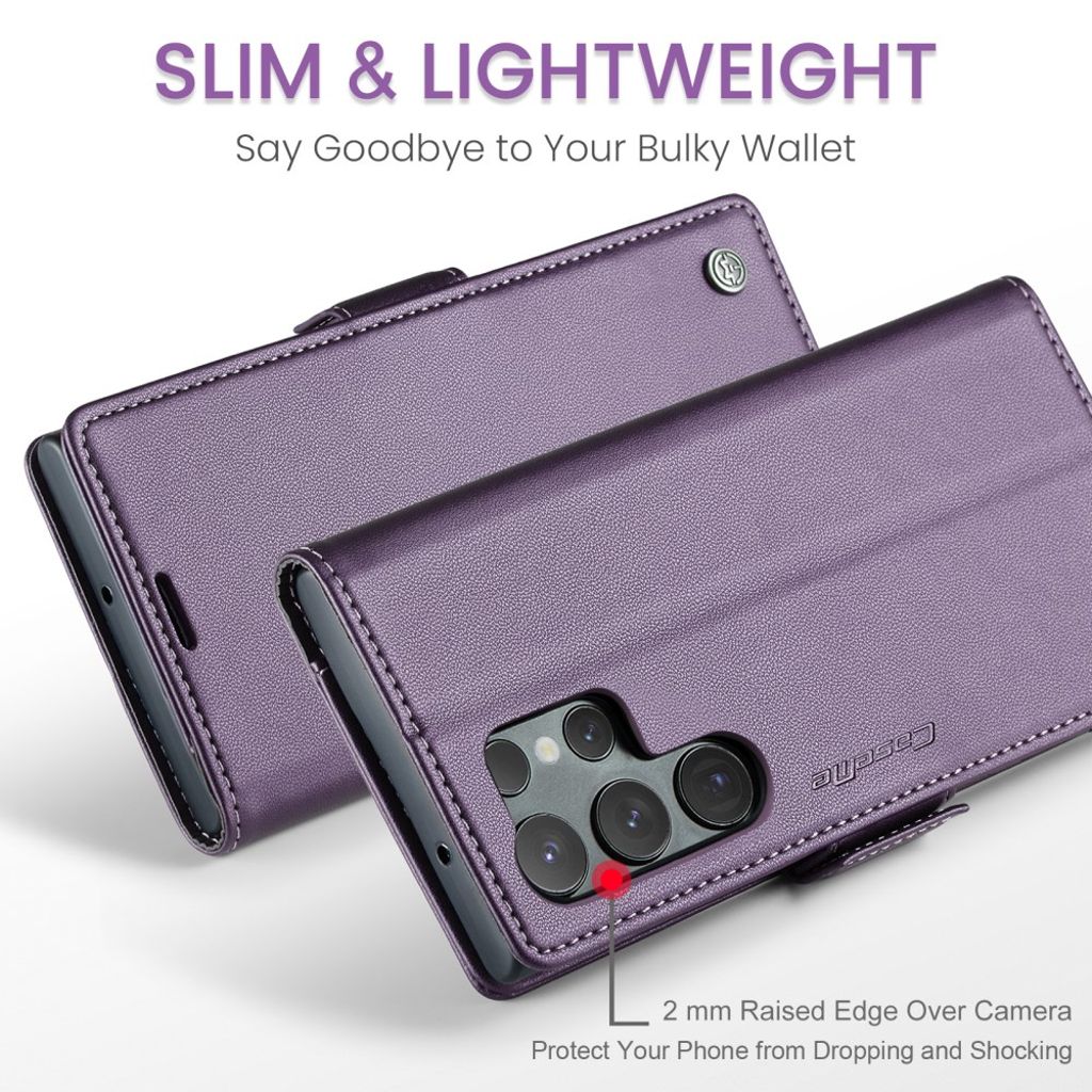 CaseMe Samsung Galaxy S24 Ultra Etui 023 Series Lilla