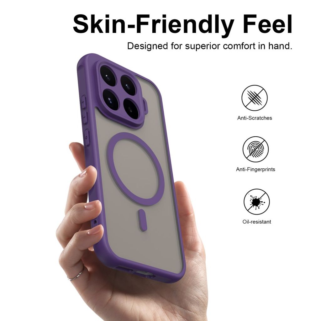 Xiaomi 17T Cover Frostet MagSafe Lilla