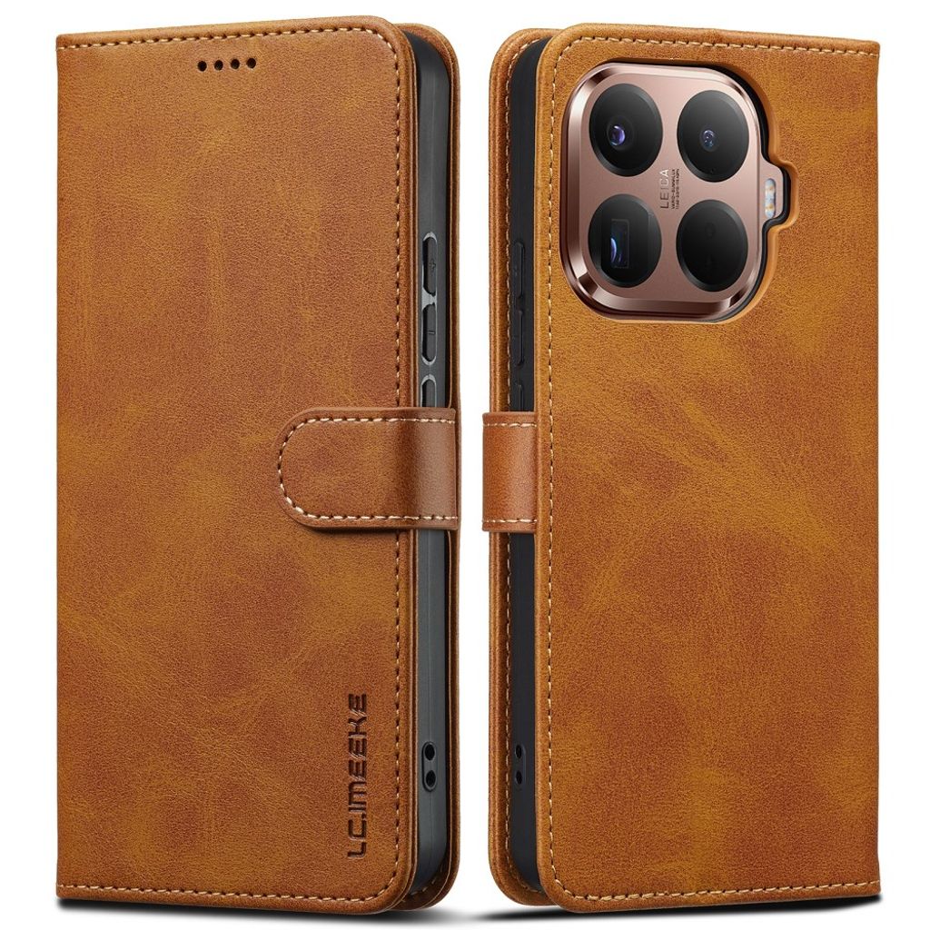 Lc.Imeeke Xiaomi 17T Etui med Kortholder Stativfunktion Lysebrun