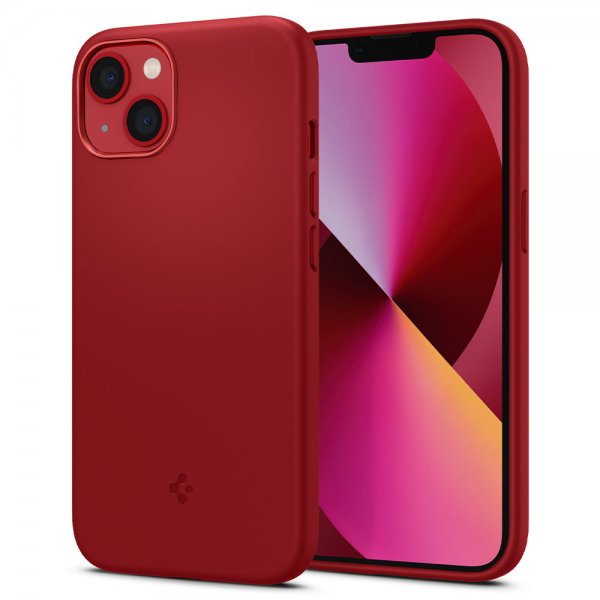 Spigen iPhone 13 Cover Silicone Fit Rød