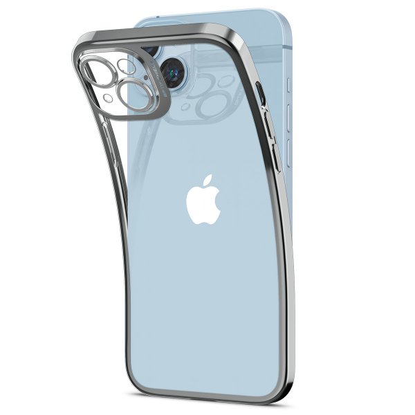 Spigen iPhone 14 Cover Optik Crystal Chrome Gray