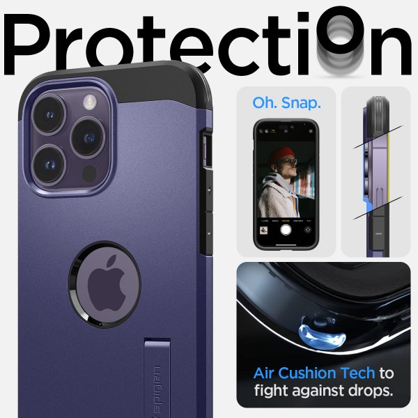 Spigen iPhone 14 Pro Max Cover Tough Armor MagFit Deep Purple