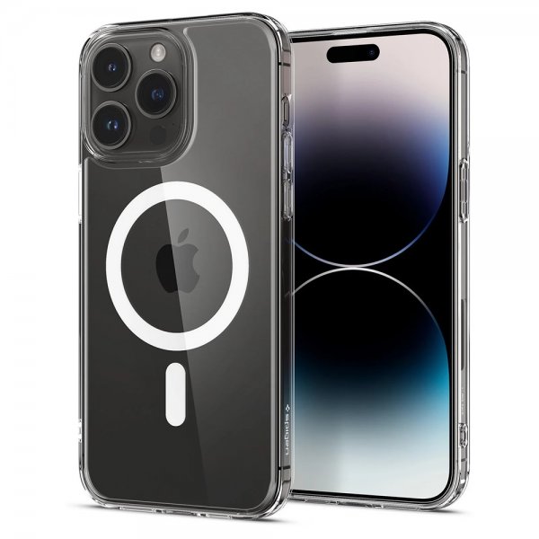 Spigen iPhone 14 Pro Cover AirSkin Hybrid MagFit Hvid