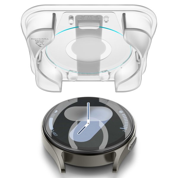 Spigen Samsung Galaxy Watch 7 44mm Skærmbeskyttelse GLAS.tR EZ Fit 2-pak