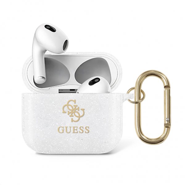 Guess AirPods 3 Cover Glitter Case Klar