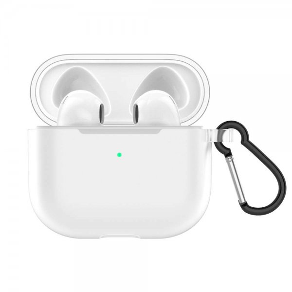 AirPods 3 Cover med Karabinhage Frostet Klar