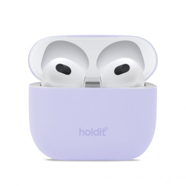 holdit AirPods 3 Cover Silikone Nygård Lavendel