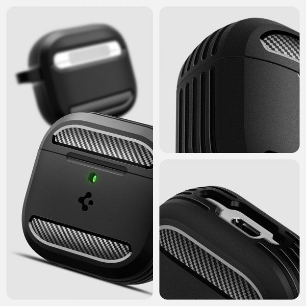 Spigen AirPods 4 Cover Rugged Armor Mat Sort