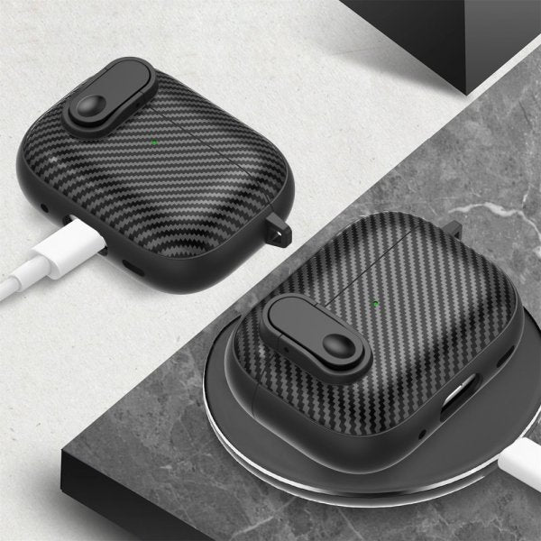 AirPods Pro 2 Cover Kulfibermønster Lys Grøn