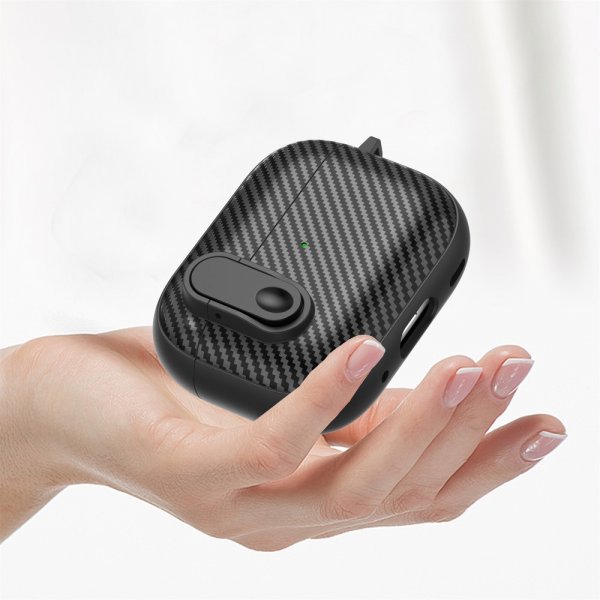 AirPods Pro 2 Cover Kulfibermønster Lys Grøn