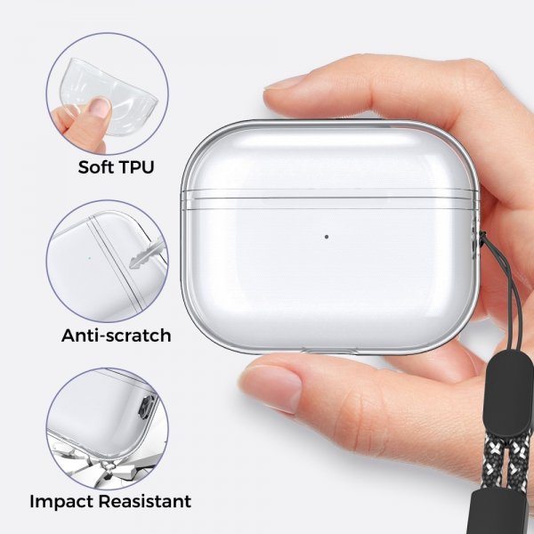 Ahastyle AirPods Pro 2 Cover Klar