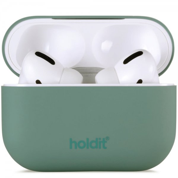 holdit AirPods Pro/AirPods Pro 2 Cover Silikone Moss Green