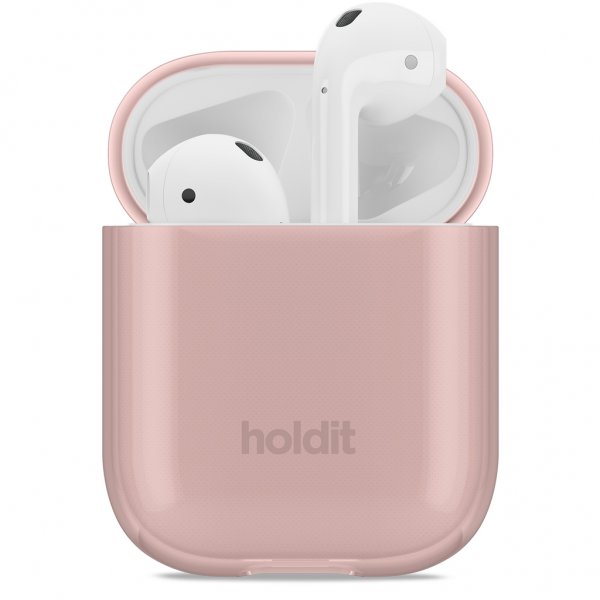 holdit AirPods (1/2) Cover Seethru Blush Pink