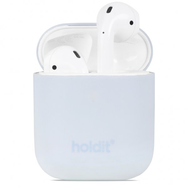 holdit AirPods (1/2) Cover Silikone Mineral Blue