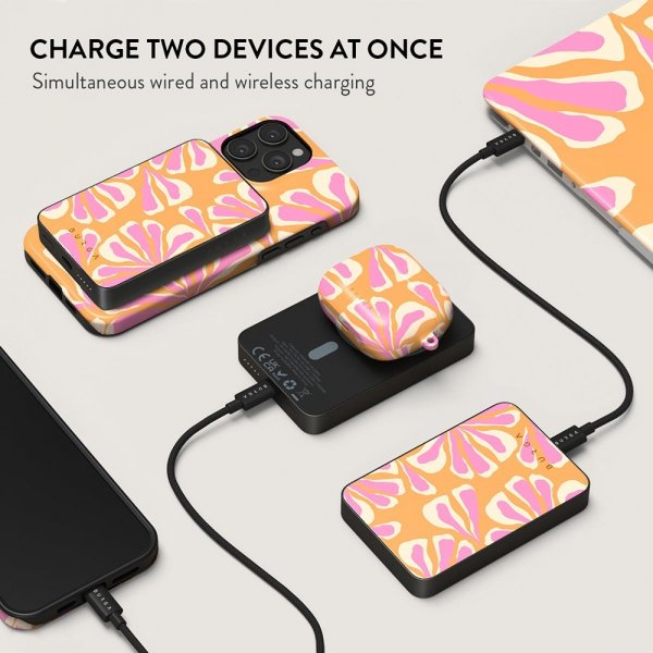 Burga Powerbank MagSafe 5000 mAh Aloha Metalgrå