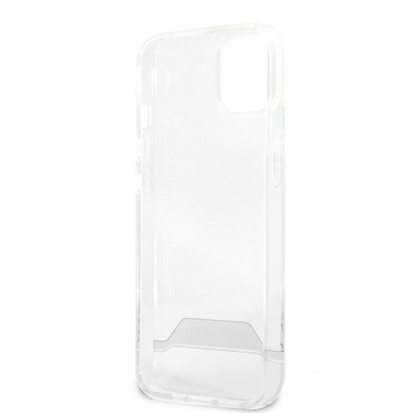 AMG iPhone 13 Mini Cover Electroplated Horizontal Stripes Hvid Transparent