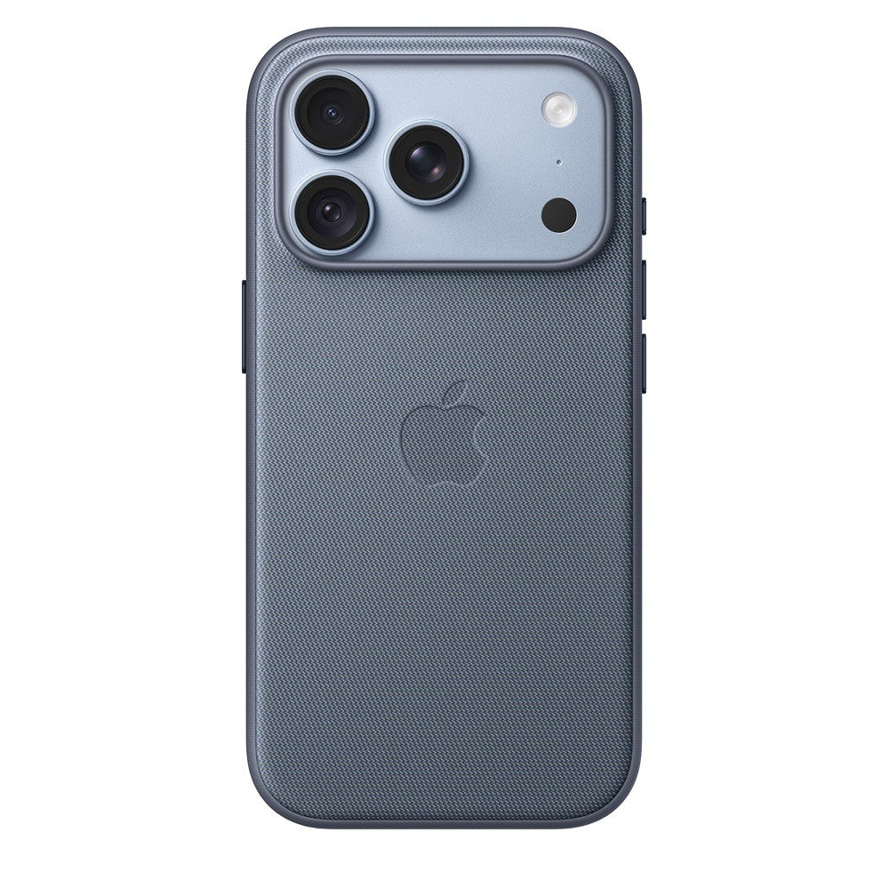 Apple Original iPhone 18 Pro Cover TechWoven MagSafe chambrayblå