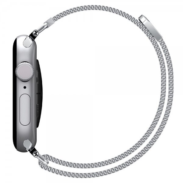 Spigen Apple Watch 38/40/41/42mm Rem WBM4 Sølv