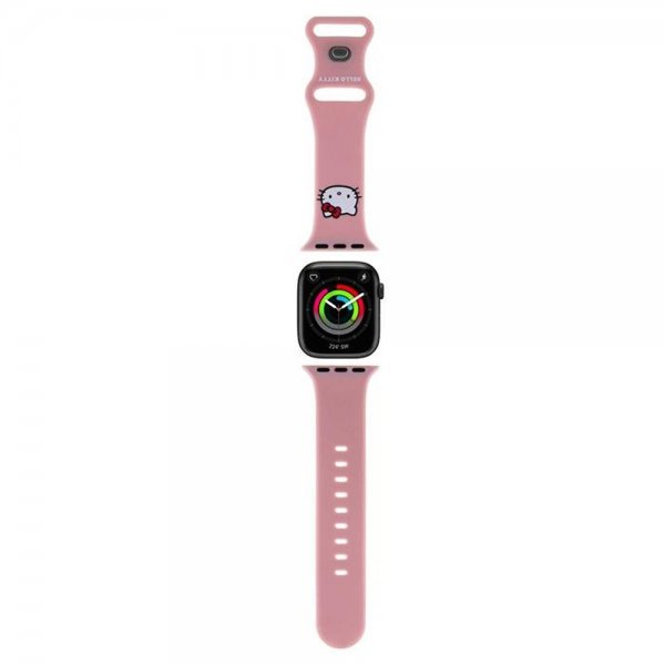 Hello Kitty Apple Watch 38/40/41/42mm Rem Liquid Silikone Pink
