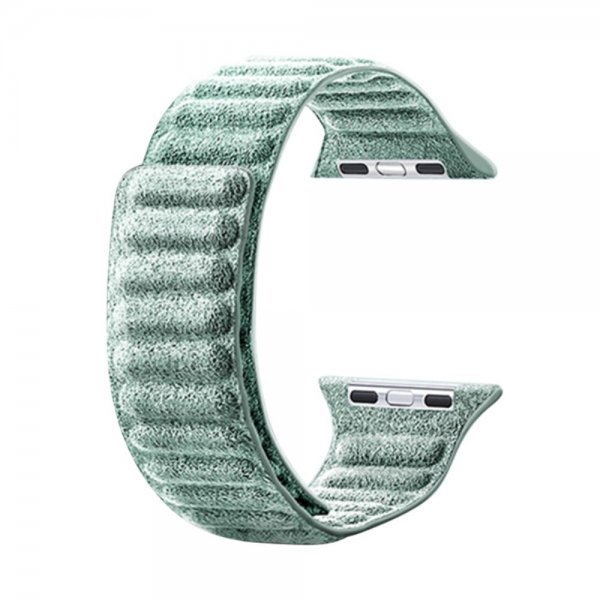 Apple Watch 44/45/46mm/Apple Watch Ultra Armbånd Ruskind Grøn