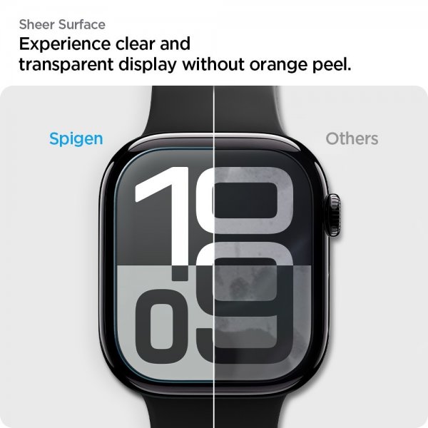 Spigen Apple Watch 42mm (Serie 10/11) Skærmbeskyttelse EliteShield EZ Fit 2-pak