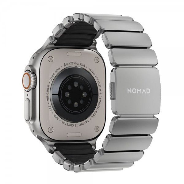 Nomad Apple Watch 44/45/46mm/Ultra 49mm Rem Stratos Band Natur Sort