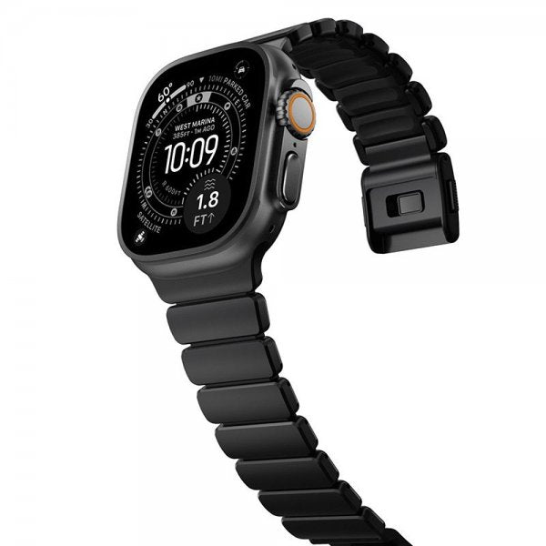 Nomad Apple Watch 44/45/46mm/Ultra 49mm Rem Stratos Band Sort Ultra Orange