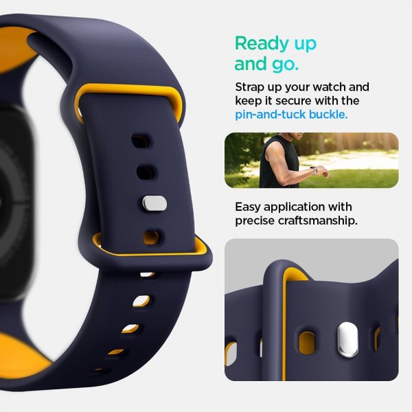 Spigen Apple Watch 44/45/46mm/Ultra 49mm Rem Nano Pop Blueberry Navy