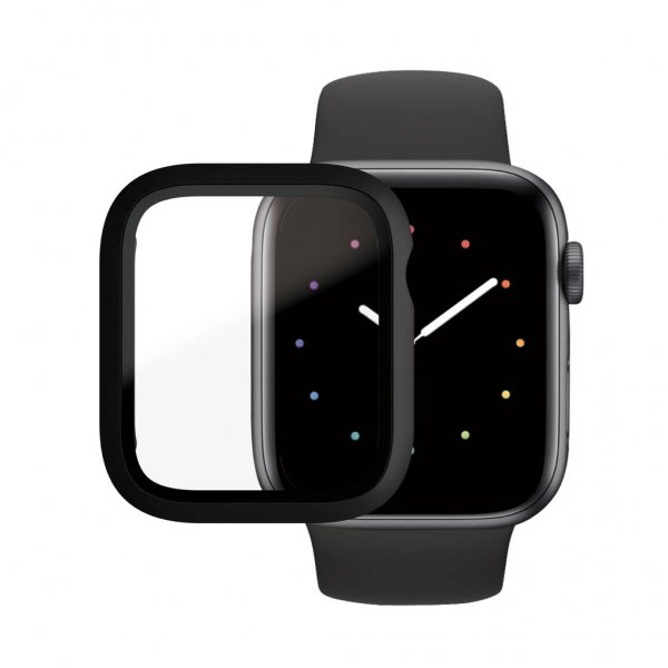 PanzerGlass Apple Watch 44mm (Series 4/5/6/SE) Cover med Skærmbeskyttelse Full Body Protection Sort