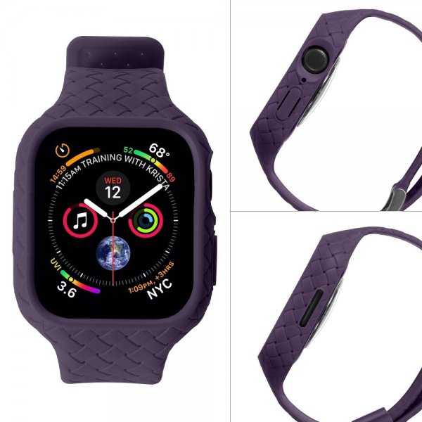 Apple Watch 45mm Armbånd Vævetekstur Lilla