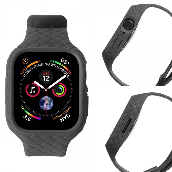 Apple Watch 45mm Armbånd Vævetekstur Sort