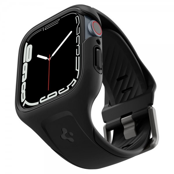 Spigen Apple Watch 45mm Skal med Armbånd Liquid Air Pro Sort