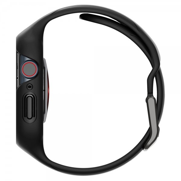 Spigen Apple Watch 45mm Skal med Armbånd Liquid Air Pro Sort