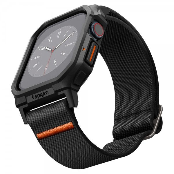 Spigen Apple Watch 46mm (Series 10/11) Rem og etui Lite Fit Pro Matte Black