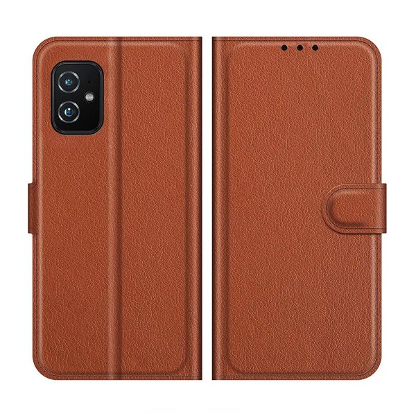 Asus Zenfone 8 Etui med Stander Brun