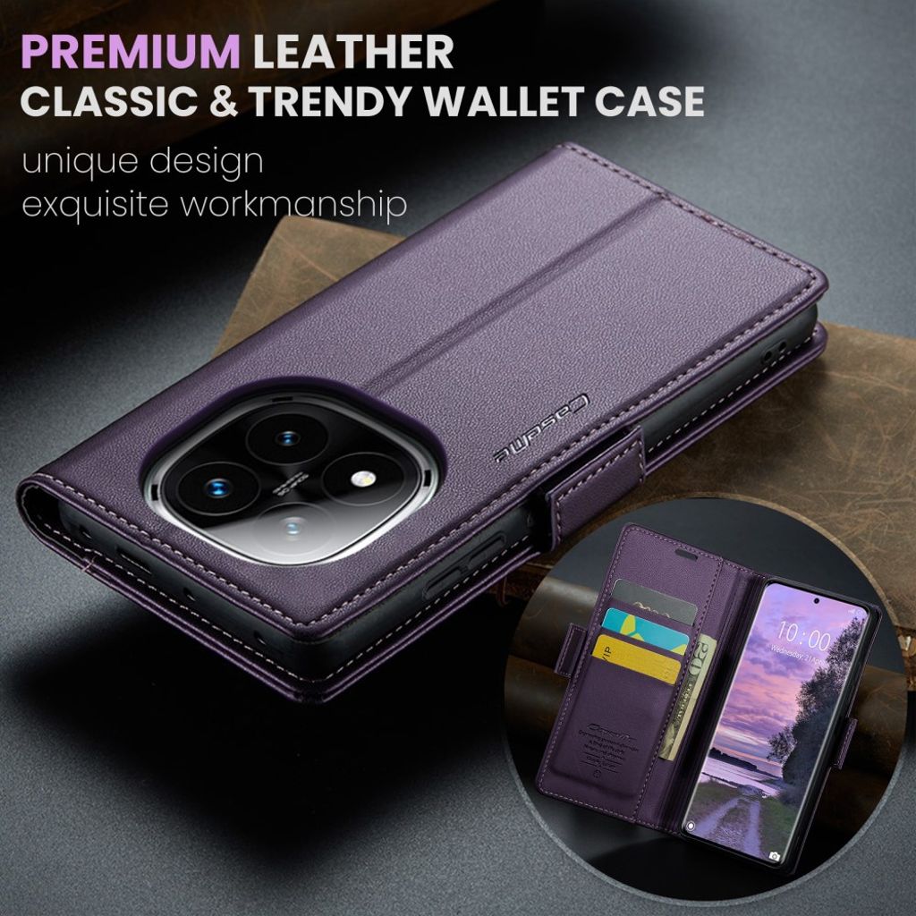 CaseMe Xiaomi Redmi Note 14 Pro 5G/14 Pro Plus 5G Etui 023 Series Lilla