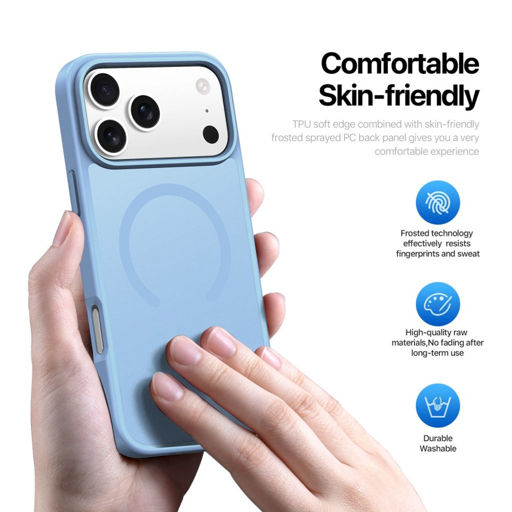 Dux Ducis iPhone 17 Pro/iPhone 18 Pro Cover Yind Series MagSafe Blå
